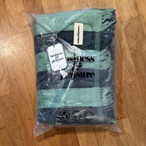 Business & Pleasure Beach Blanket NWT